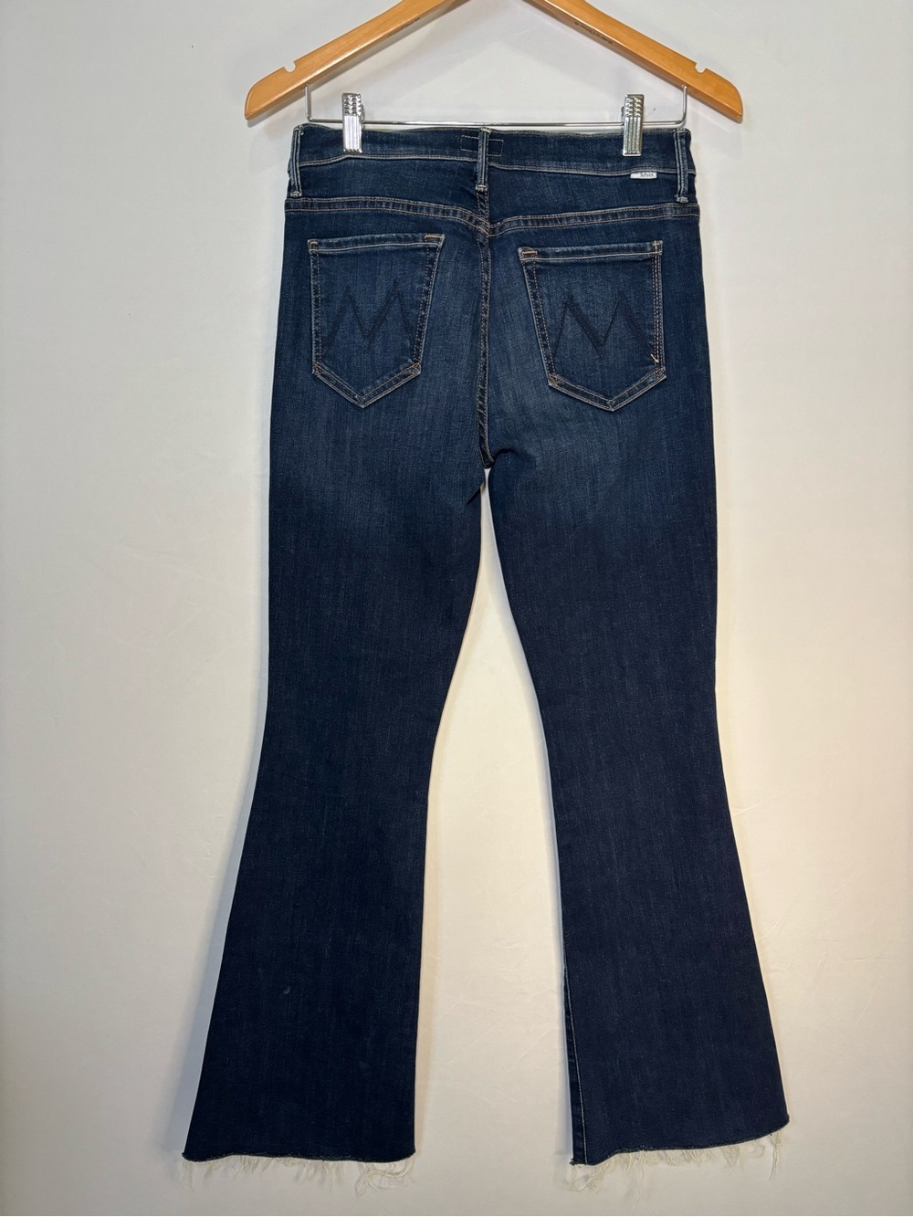 MOTHER The Weekender Fray Jeans Teaming Up High Rise Crop Flare Size 29 - Picture 5 of 15